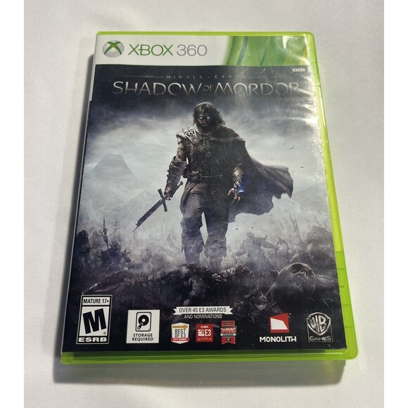 Middle Earth Shadow of Mordor Microsoft Xbox 360 2014 Complete with Manual - Picture 1 of 16